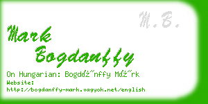 mark bogdanffy business card